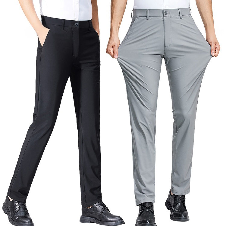 薄手メンズスラックスパンツ 伸縮性抜群 涼感 快適