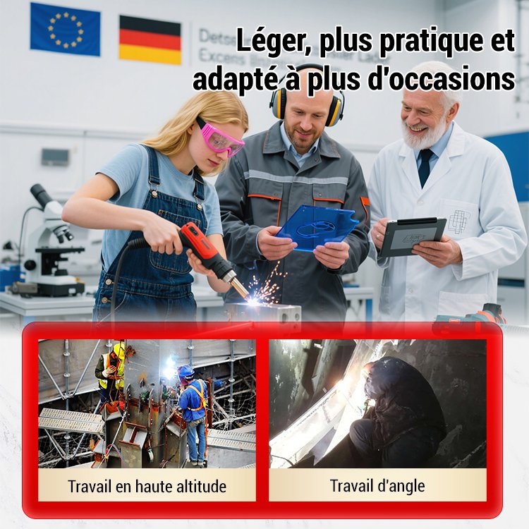 【90℃-480℃ réglable】soudeuse laser portative