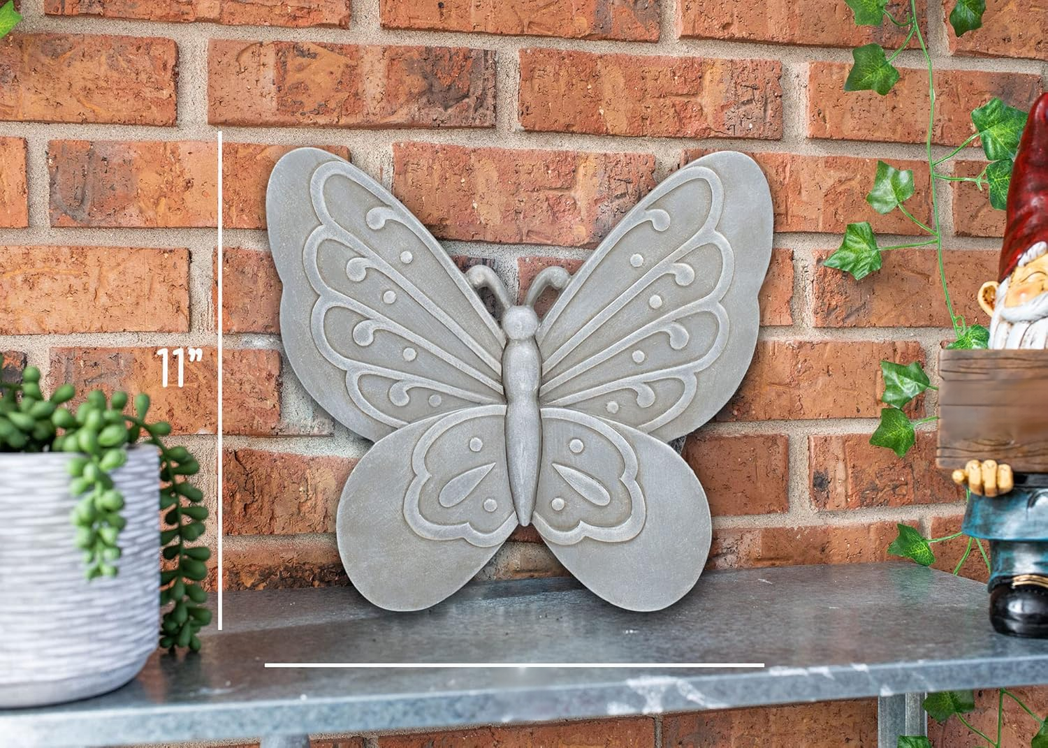Weather-resistant decorative stones in outdoor setting