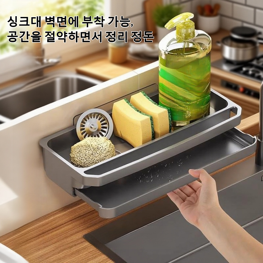 펀치 없는 접시걸레 배수대