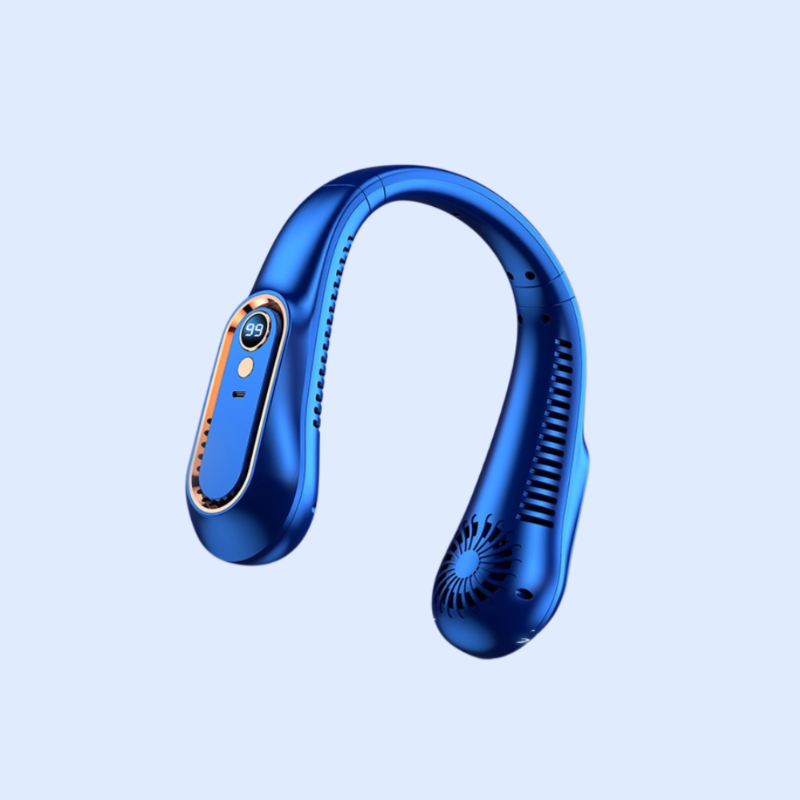 Usb Rechargeable Fan Four Directions Cool Through Whole Body Behind Neck