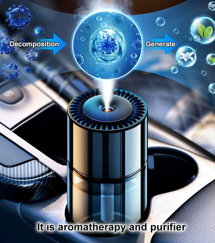 [With Starry Sky Lid]AI Nano Mist Intelligent Car Aromatherapy Device