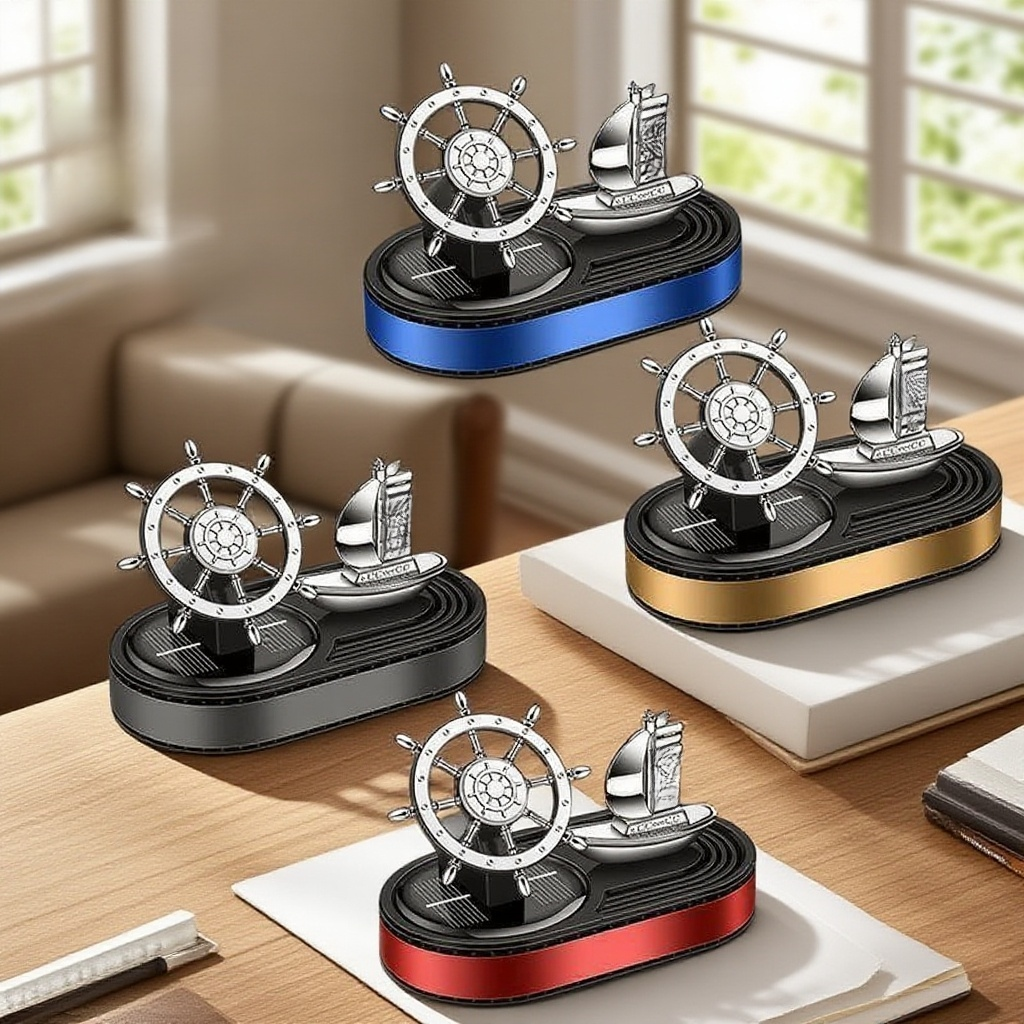 Solar powered car aromatherapy ornament