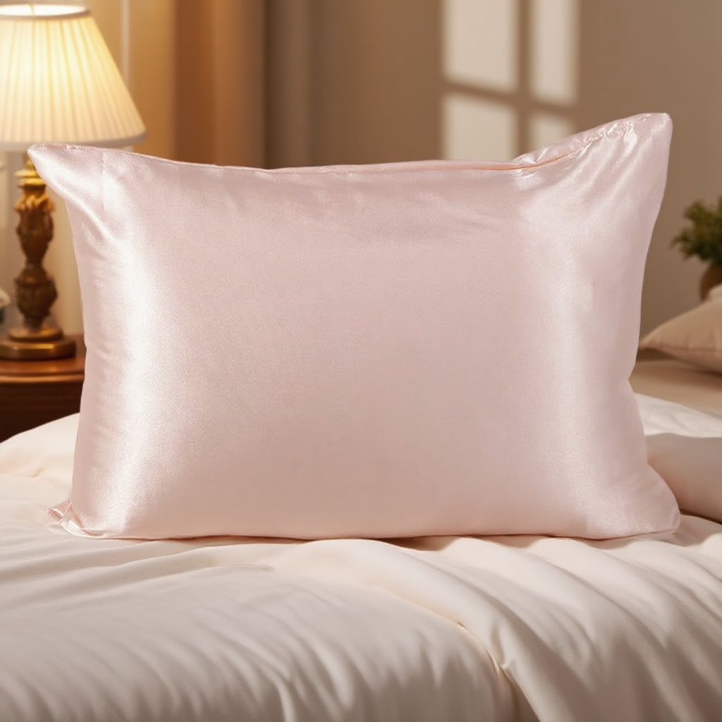 高檔純色真絲枕套