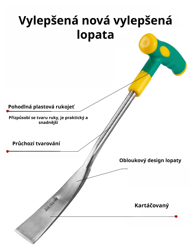Pevná lopatka na česnek pro zahradníky