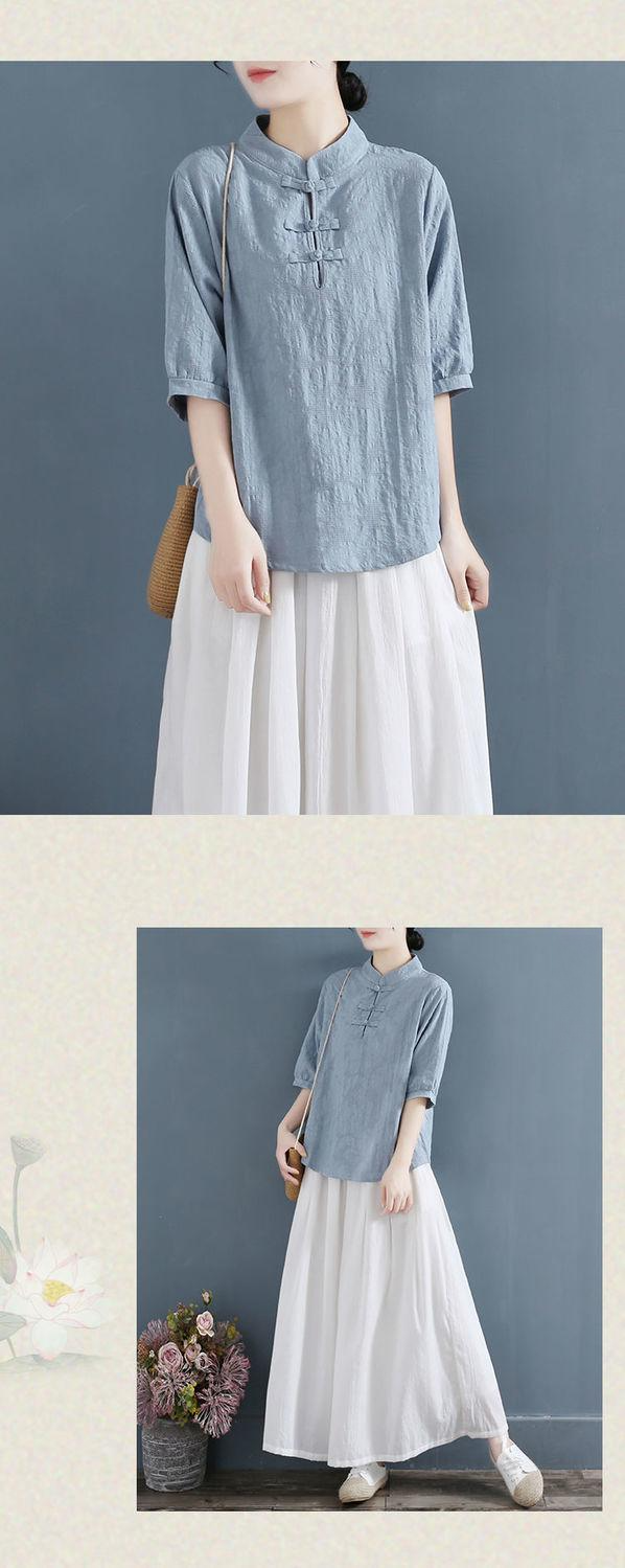 トレンド感溢れる中国風デザインTシャツ