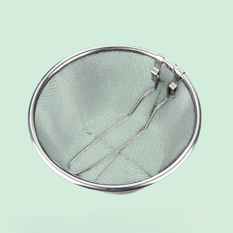 ステンレス製折りたたみ式家庭用ザル