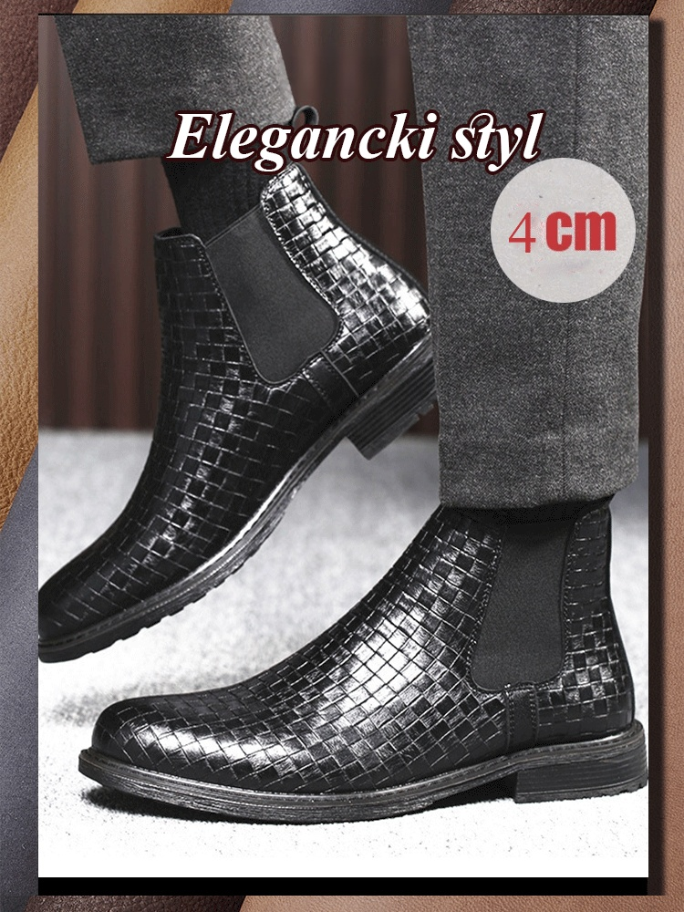 Ręcznie tkane buty Martin na co dzień HS-Vintage Chelsea