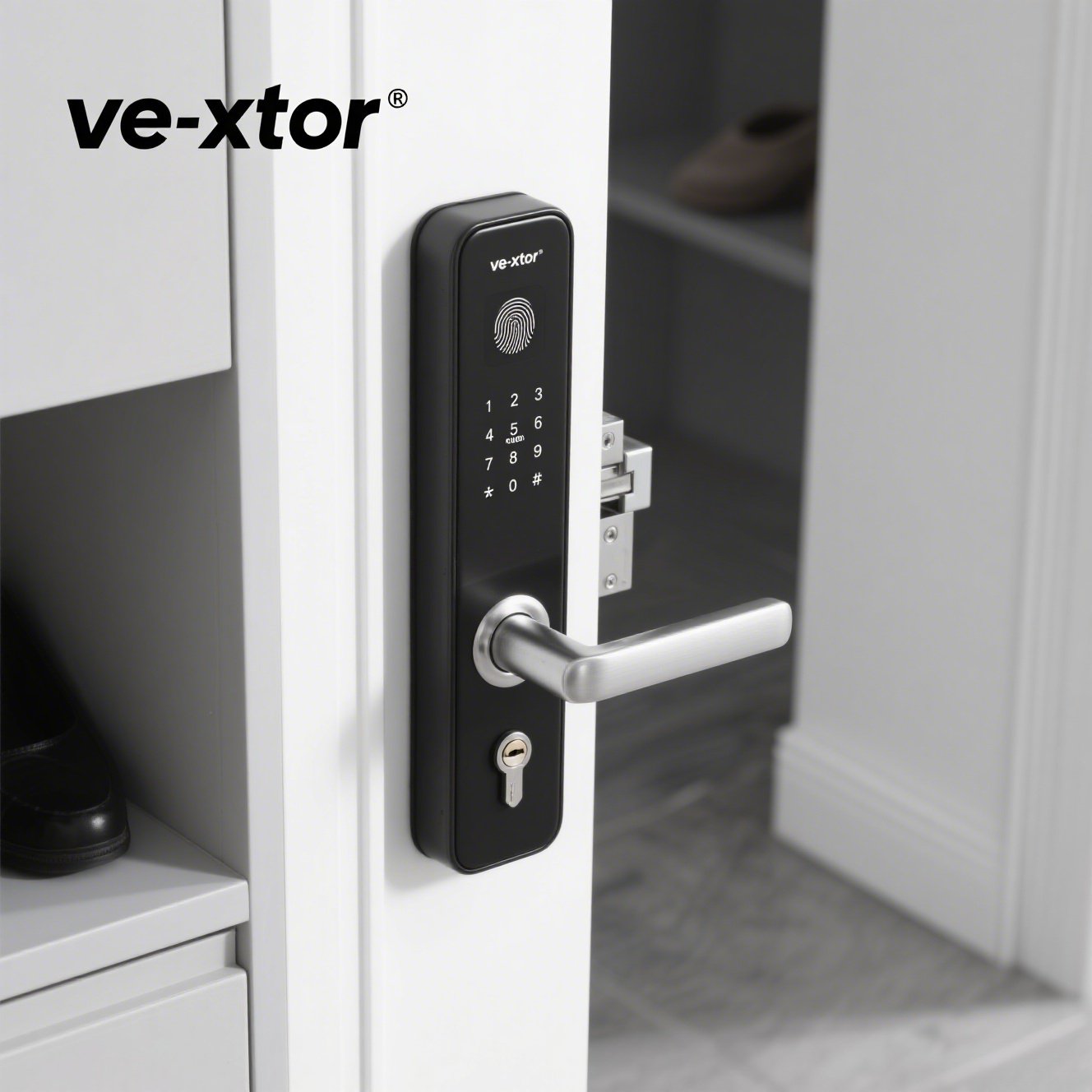 Cerradura de puerta electrónica inteligente controlada por voz