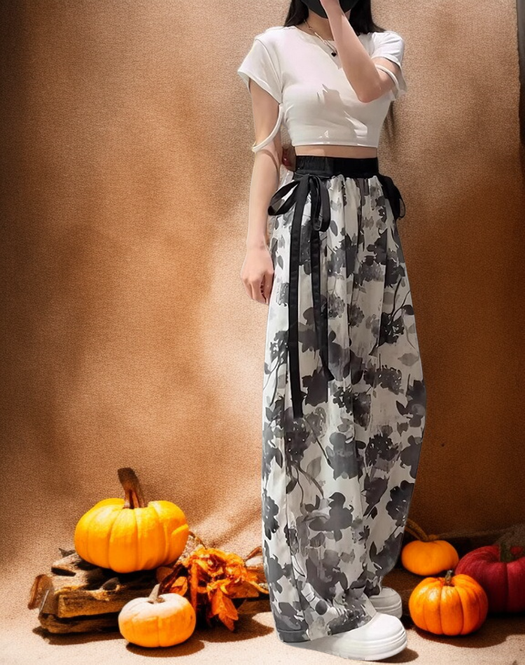 アイスシルクワイドパンツ