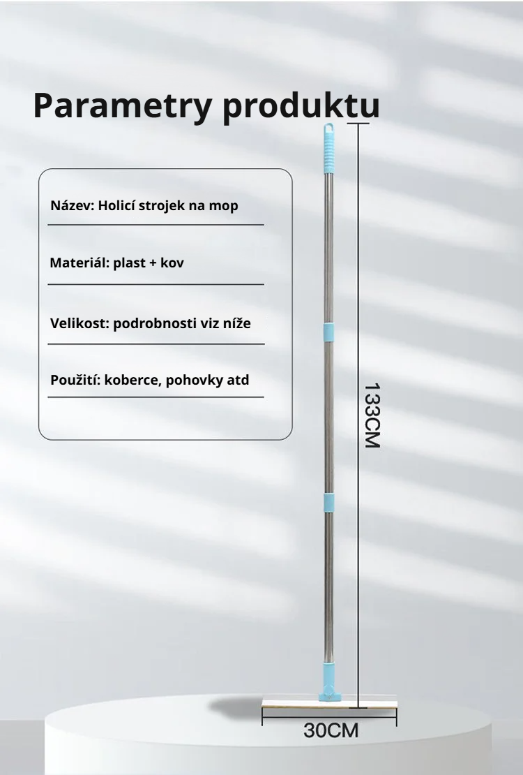 Úklid koberců s teleskopickou sadou