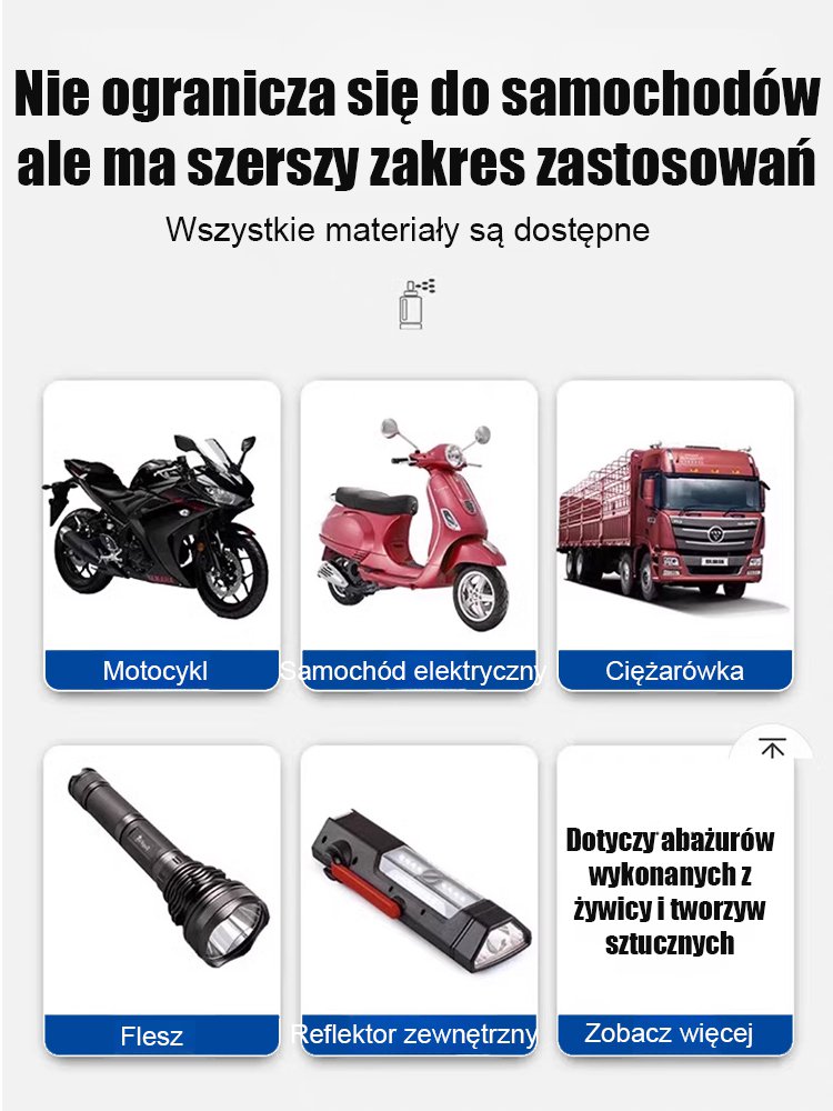 Płyn naprawczy reflektorów samochodowych