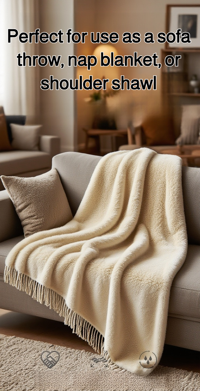 Ultra soft Milk Flannel Class A Warmth Blanket on bed