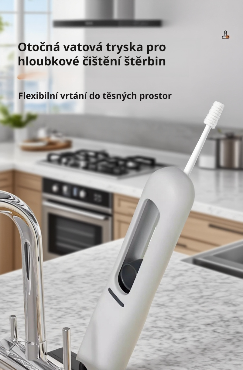 Praktický kompaktní mop vhodný pro domácnost