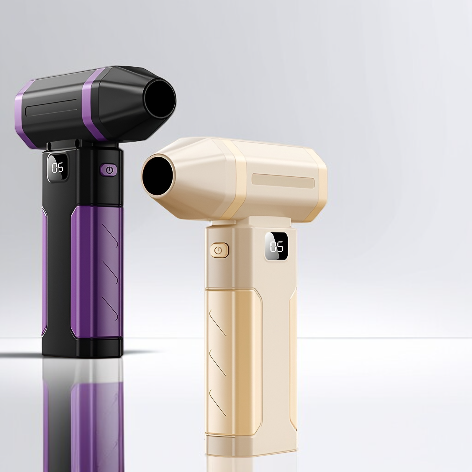 エアダスター ブロワー 超強力高速回転450000r/s 【超小型軽量化256ｇ】電動エアダスター 5段階風量調整 超強力 最大風速65m/s 6000mAh大容量バッテリー 充電式 エアダスター L