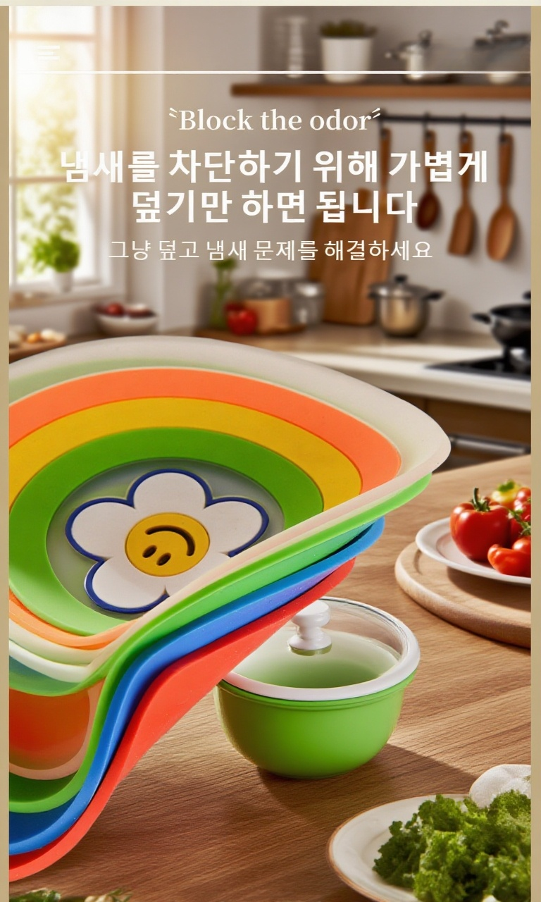 다양한 캐릭터 디자인의 방취 배수구 커버