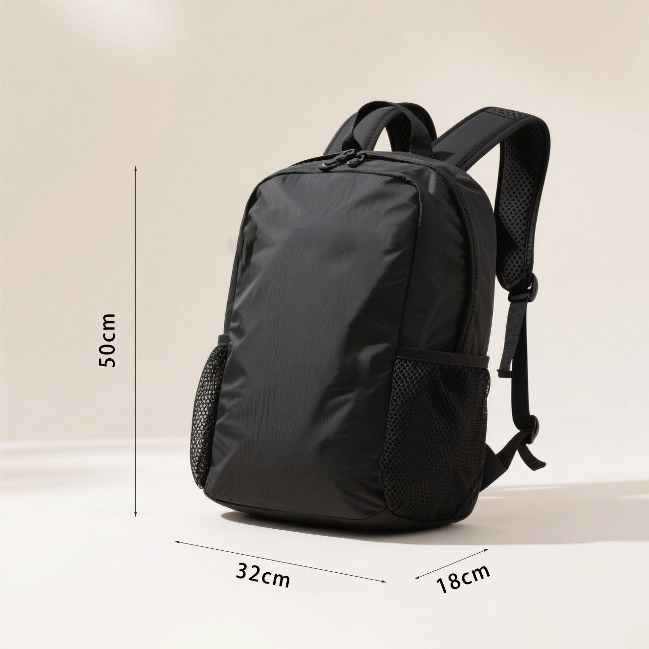 Nylonový batoh pro venkovní použití – boční pohled