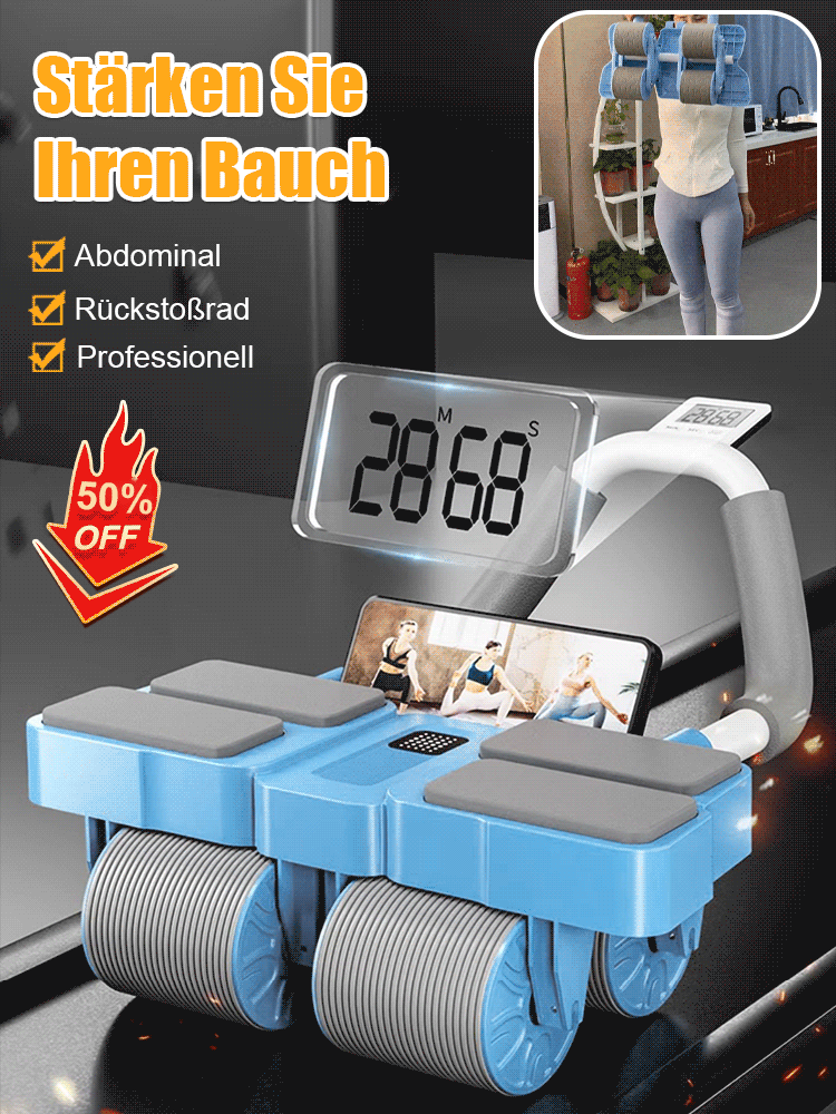 Vier Runden automatisches Rebound-Bauchstraffungs- und Curling-Bauchmuskel-Fitnessrad