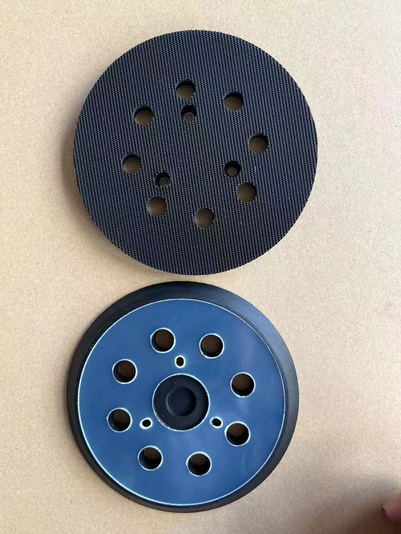 5 inch 8 holes pneumatic sander tray electric polisher base tray sanding disc self-sander sticky tra