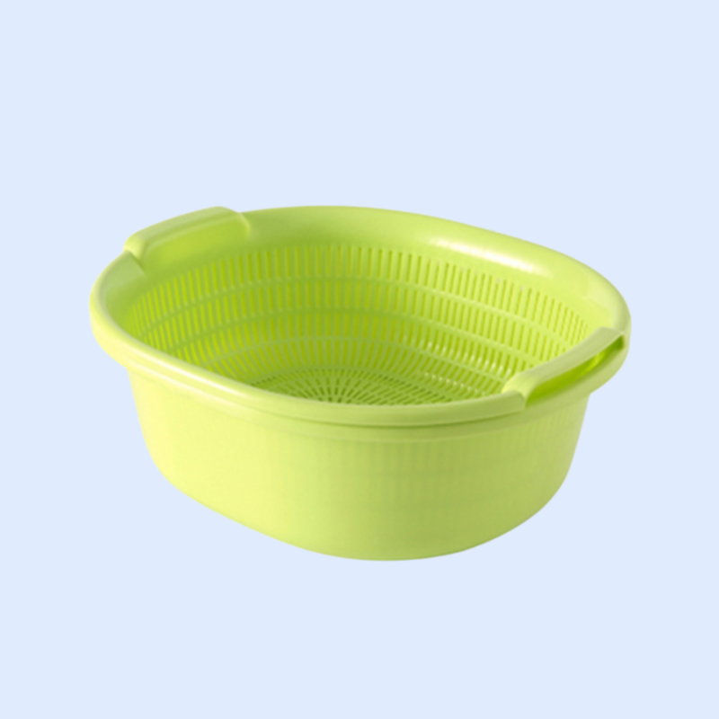 고급형 이중 채반 대형 물빠짐 바구니