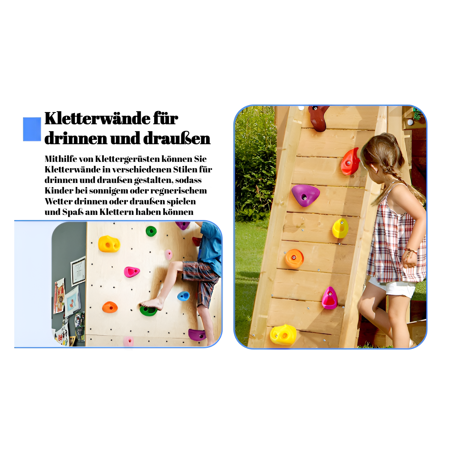 JMY Kletterspielzeug für drinnen und draußen