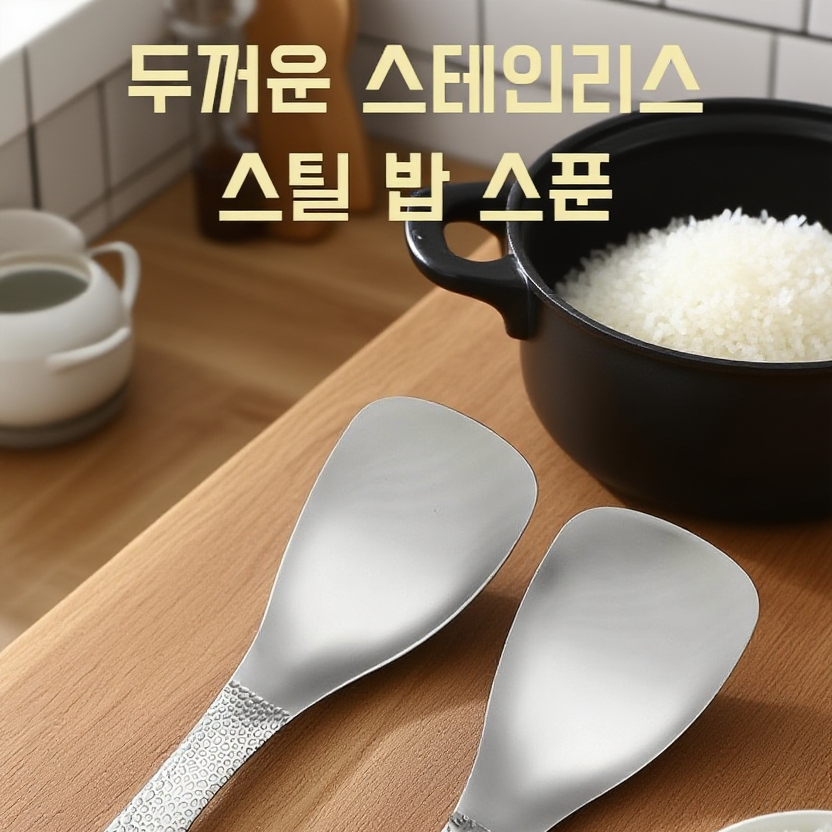 스테인레스 가정용 두꺼운 주걱, 끈적임 없는 국자