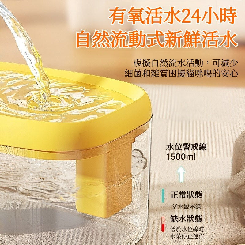 自動循環流動寵物飲水器