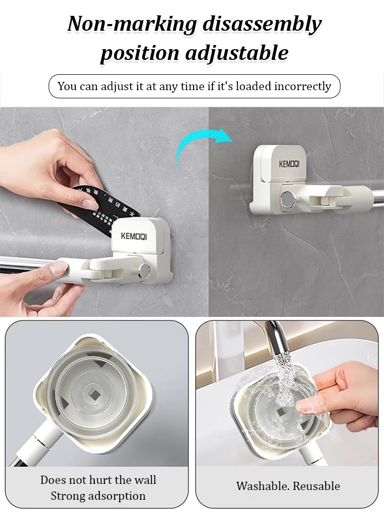 Telescopic Rotating Drying Rack with Suction Cup