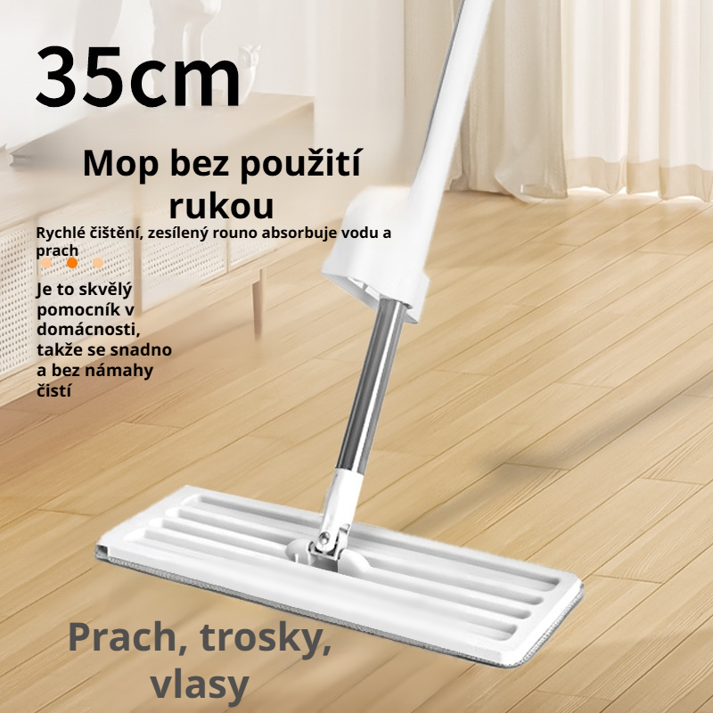 Čisticí mop na dlaždice s širokou stěrkou 11 cm pro snadné odstranění skvrn – domácí rychlý úklid