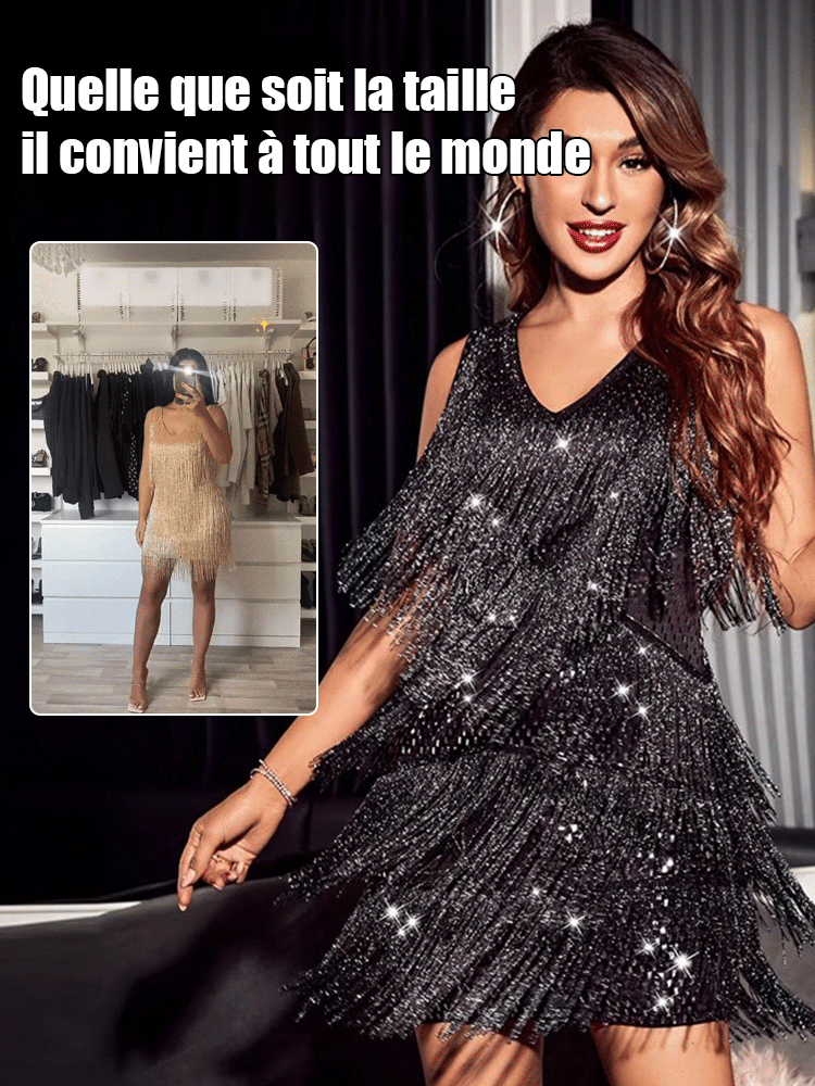 Robe à bretelles col V