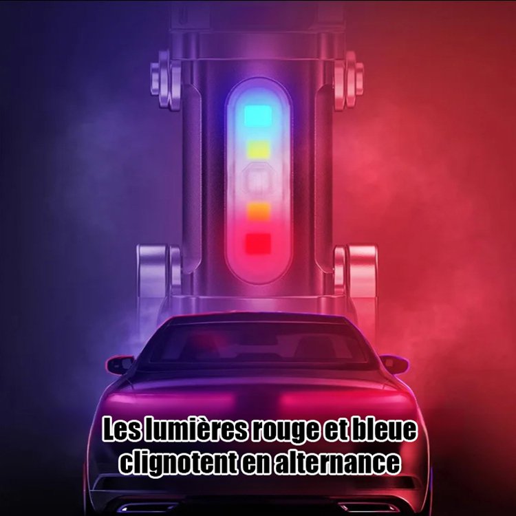【Trois-en-un multifonctionnel】Lampe de poche SOS d'urgence