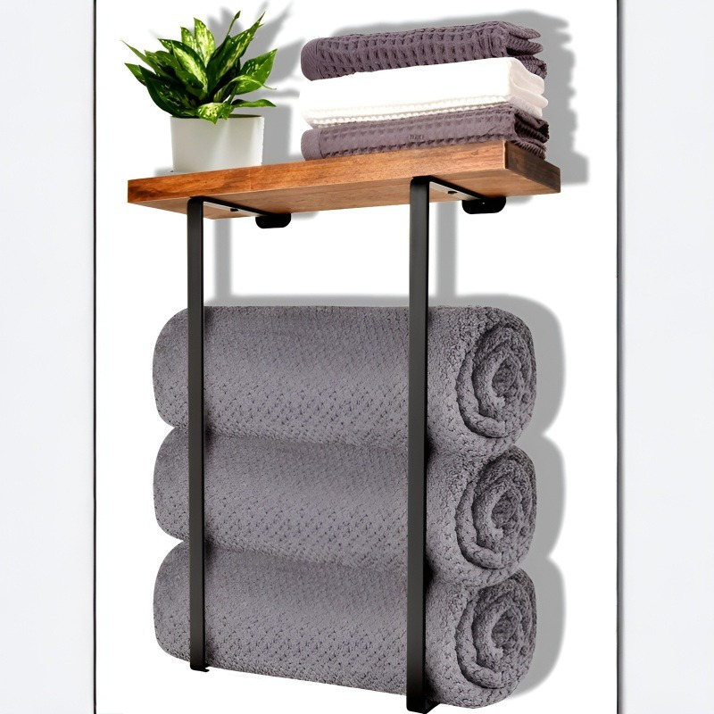 블랙 더블 스틱 욕실 수건걸이 욕실 블랙 더블 스틱 욕실 수건걸이