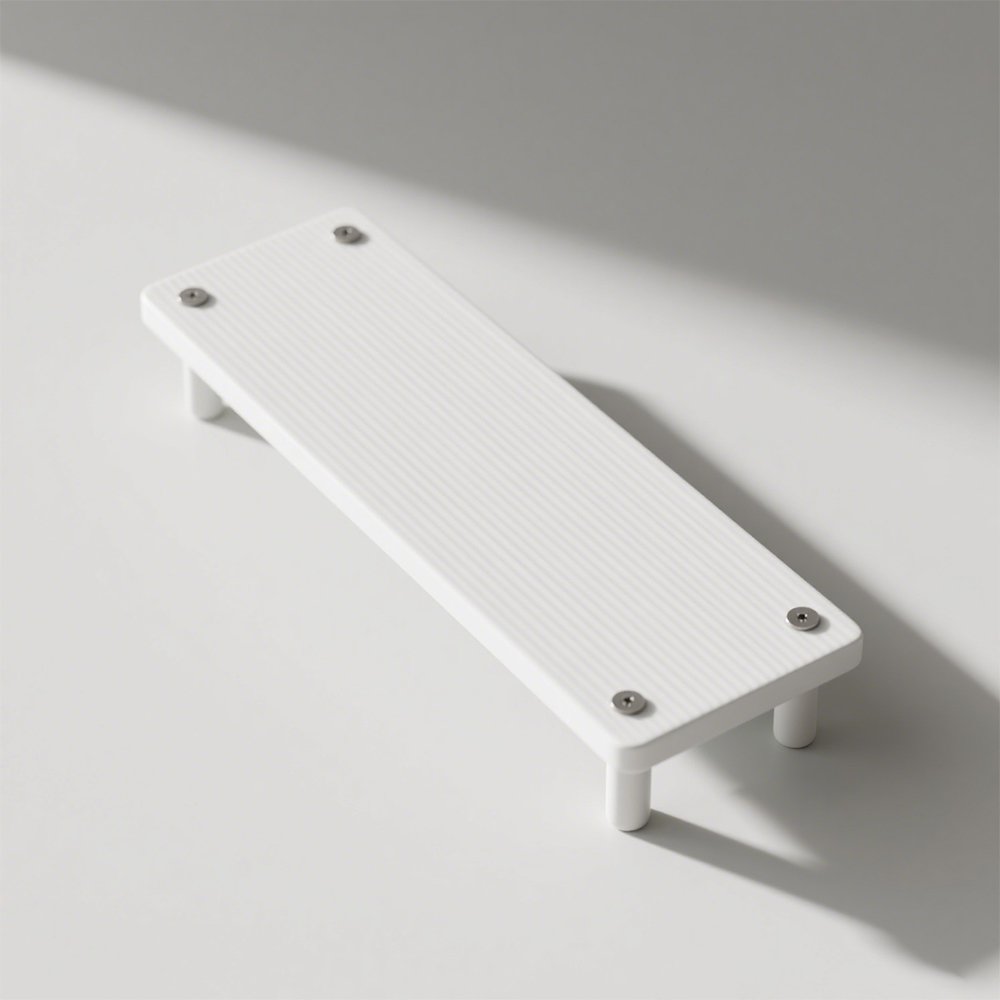 Solid wood load-bearing single-layer desktop storage rack