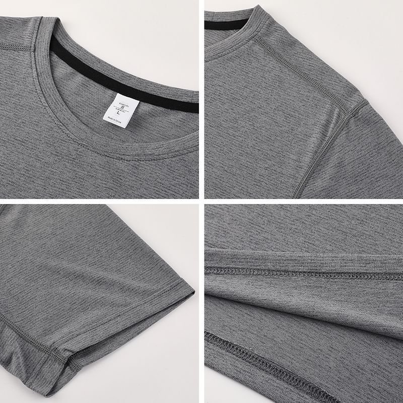 メンズ ランニング クルーネック 夏 新作 スポーツ 半袖