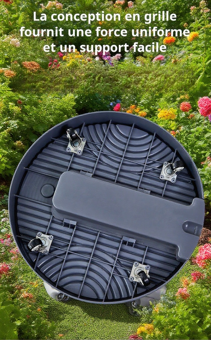 Accessoire discret pour pots de plantes