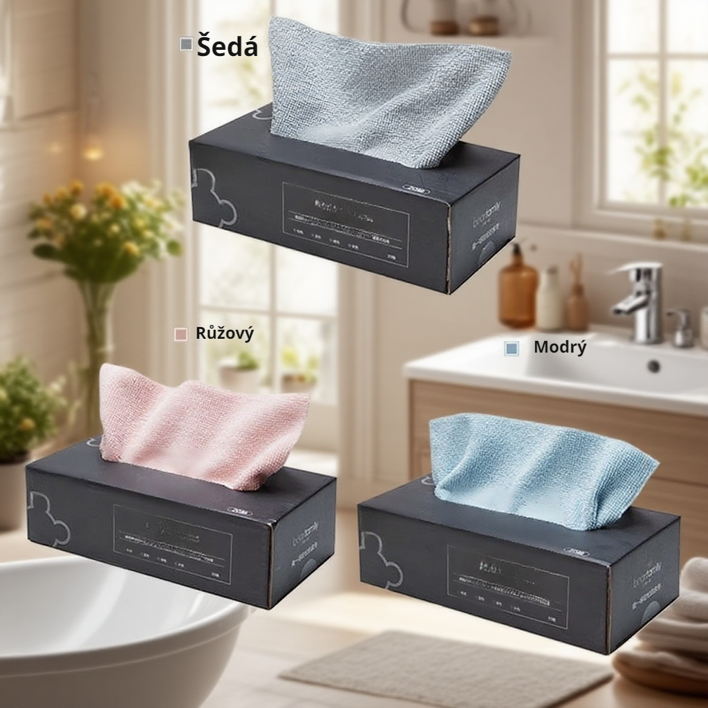 Domácí vytahovací utěrka z mikrovlákna s vysokou savostí