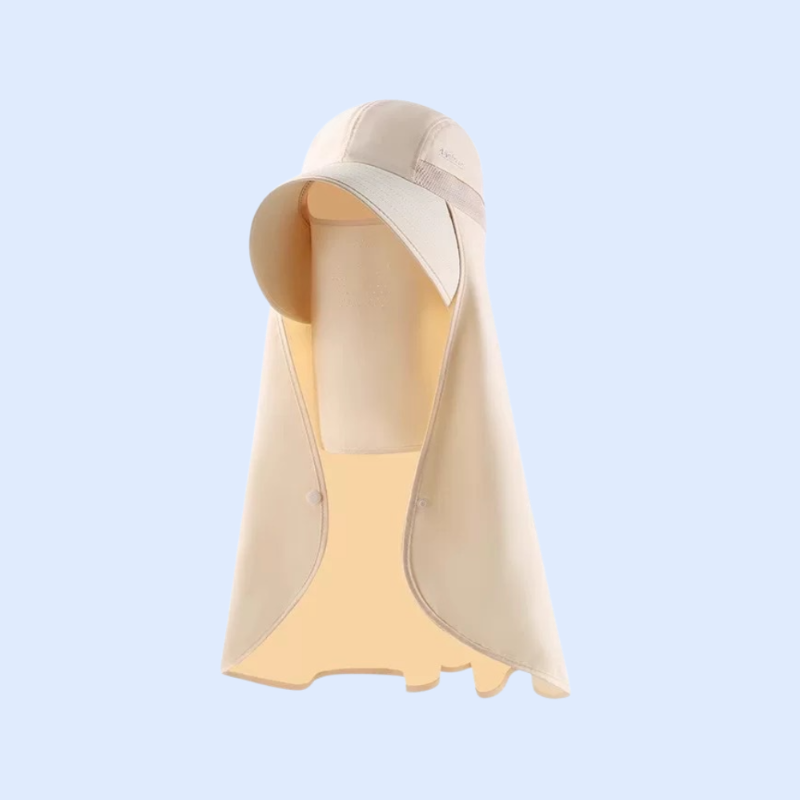 All-in-one sun hat cape