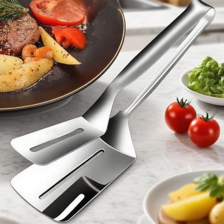 Čínská kuchyňská obracečka 2 v 1 proti popálení