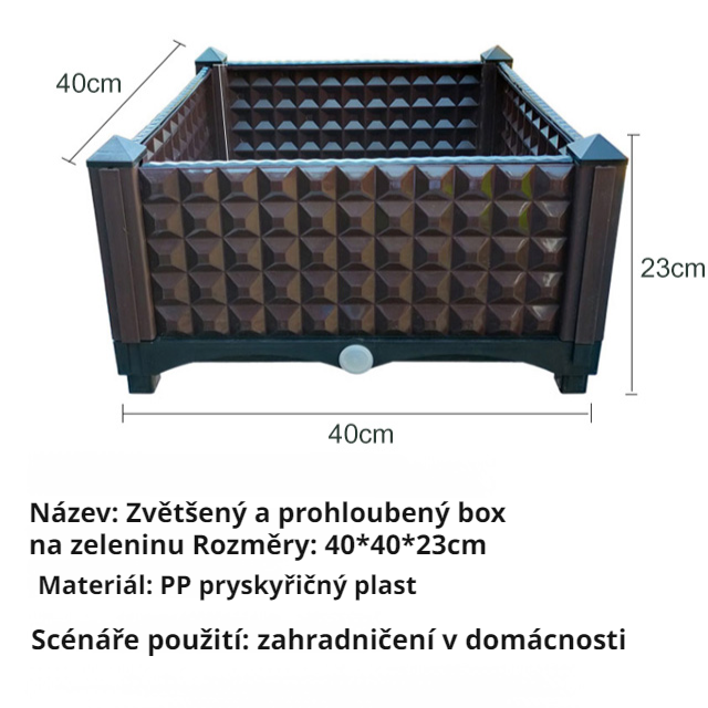 Krabice na zeleninu se sestřihem