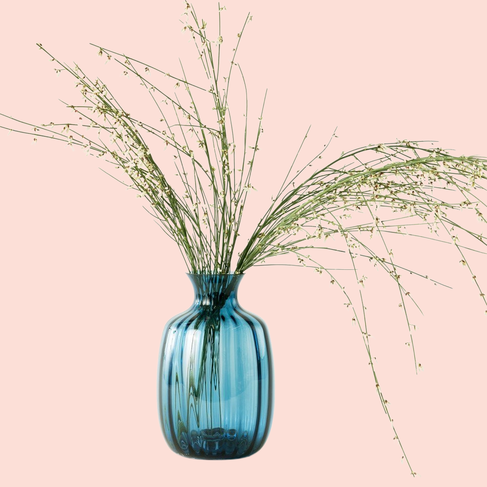 Nordic simple relief glass transparent small vase