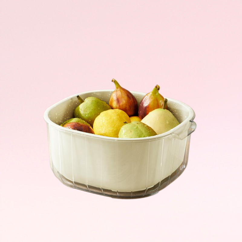 キッチン用品 二重層排水バスケット 野菜シンク