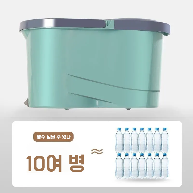 가정용 원터치 전자동 회전 밀대 손세탁 밀대통 게으름뱅이 밀대통 탈수 세트