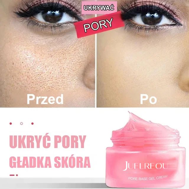 Żelowa kremowa baza wygładzająca pory