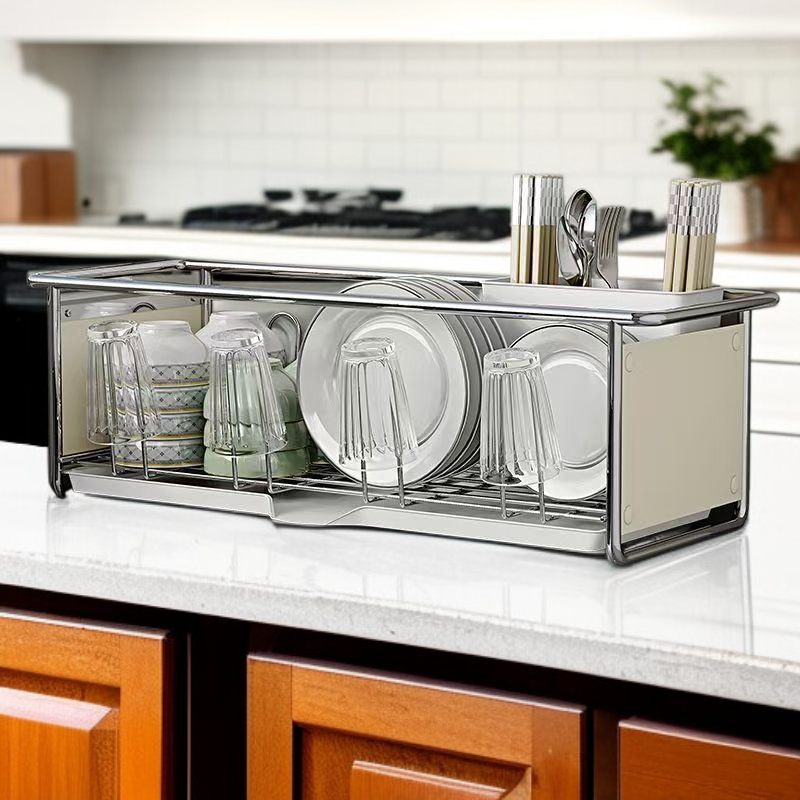 Kitchen dish drain rack