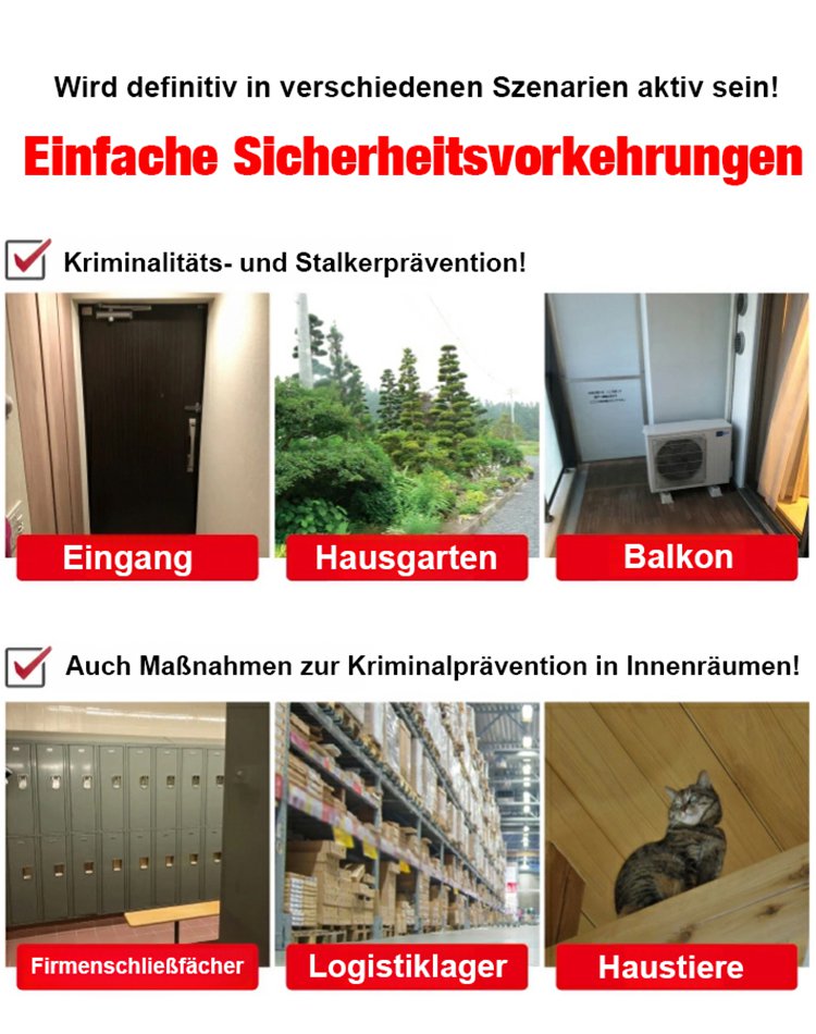 【Mini-Infrarot-Nachtsichtkamera mit extrem langer Standby-Zeit】Überwachung bei Stromausfall möglich