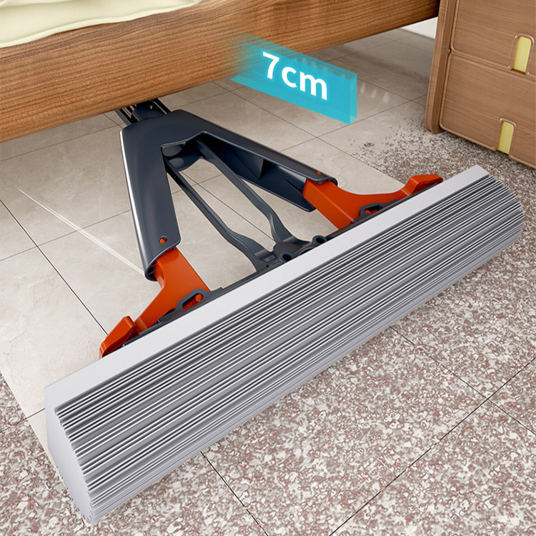 ハンドフリーコットン吸水モップ 厚手スポンジモップ レイジー・プレッシャー・スクイーズ・ホーム・モップ