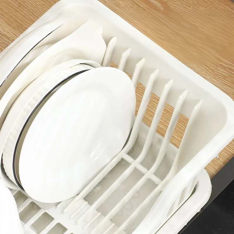 厨房台面碗筷滤水收納盒
