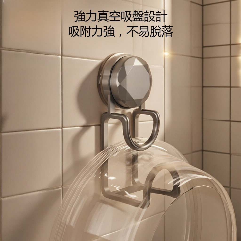 加粗加厚吸盤臉盆收納架