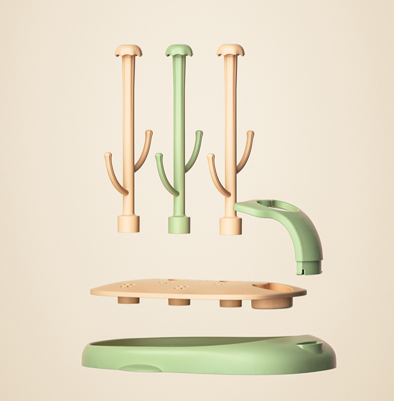 省スペース設計の水切り乾燥ラック