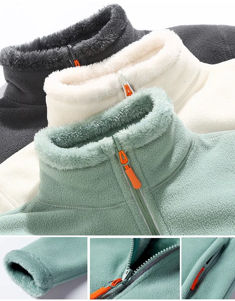 両面着用コーラルフリースジャケット